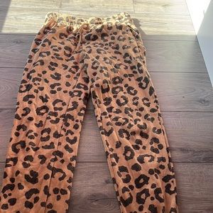 Cheetah print pants